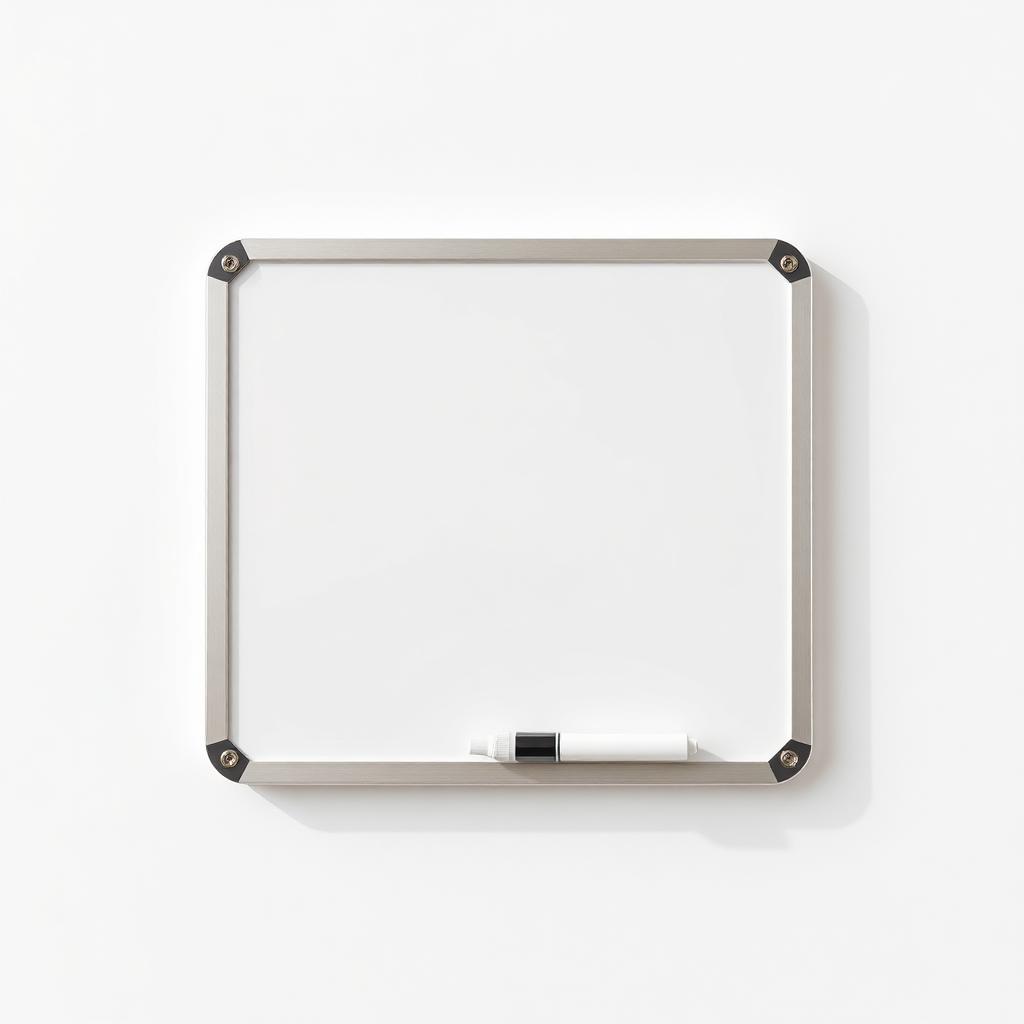 Magnetic Dry-Erase Whiteboard — 14×14 in., Unframed
